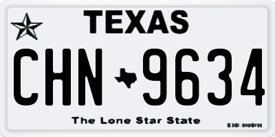 TX license plate CHN9634