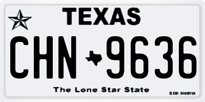 TX license plate CHN9636