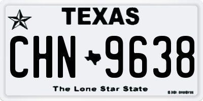 TX license plate CHN9638