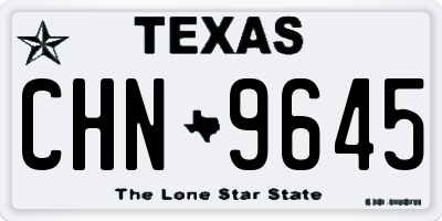 TX license plate CHN9645