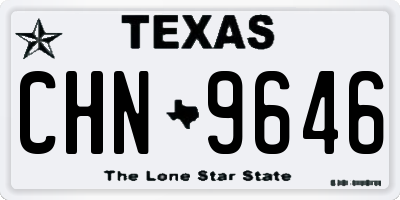 TX license plate CHN9646
