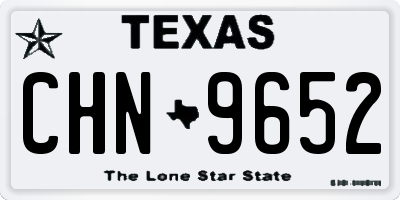 TX license plate CHN9652