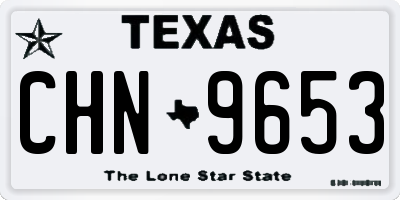 TX license plate CHN9653
