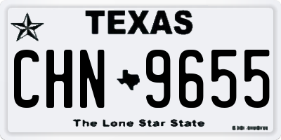 TX license plate CHN9655
