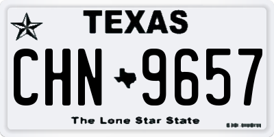 TX license plate CHN9657