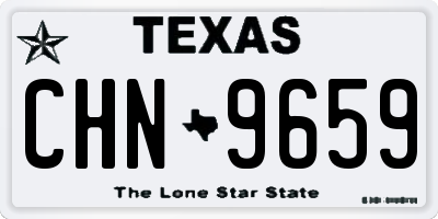 TX license plate CHN9659