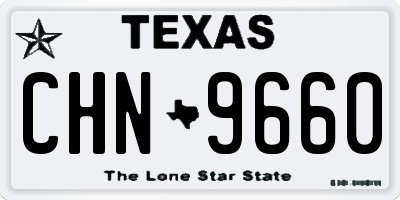 TX license plate CHN9660