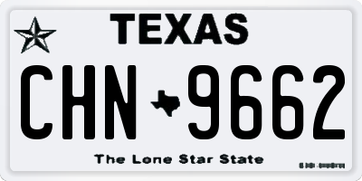TX license plate CHN9662