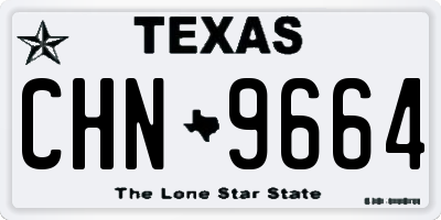 TX license plate CHN9664