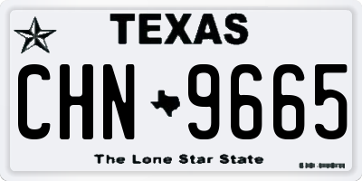 TX license plate CHN9665