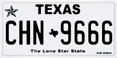 TX license plate CHN9666