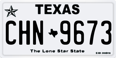 TX license plate CHN9673
