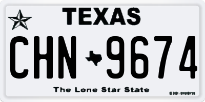 TX license plate CHN9674