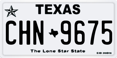 TX license plate CHN9675