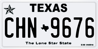 TX license plate CHN9676