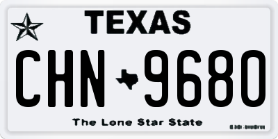 TX license plate CHN9680