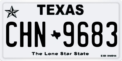 TX license plate CHN9683