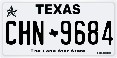 TX license plate CHN9684