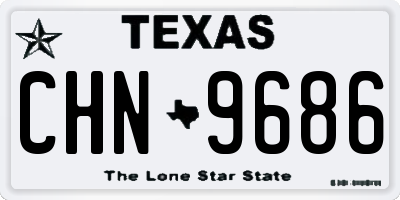 TX license plate CHN9686