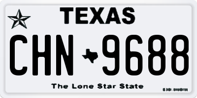 TX license plate CHN9688