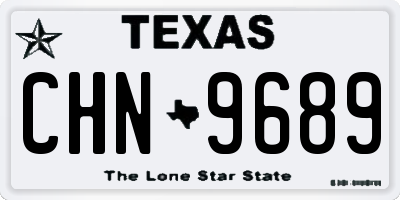 TX license plate CHN9689
