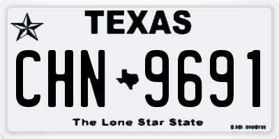 TX license plate CHN9691