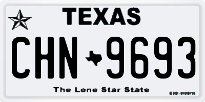 TX license plate CHN9693