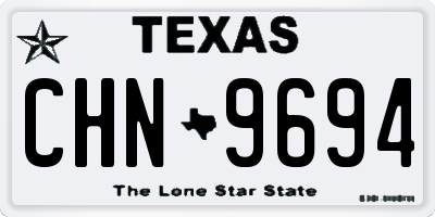 TX license plate CHN9694