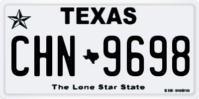 TX license plate CHN9698