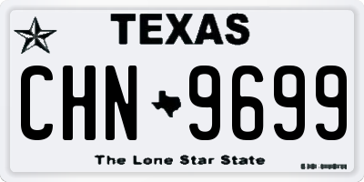 TX license plate CHN9699