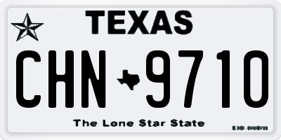 TX license plate CHN9710