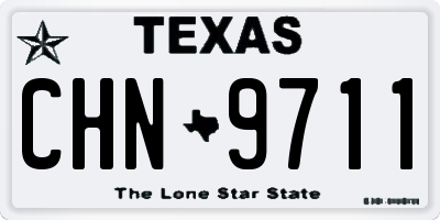 TX license plate CHN9711