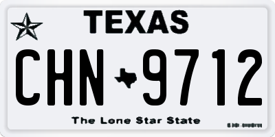 TX license plate CHN9712