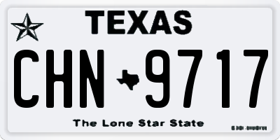 TX license plate CHN9717