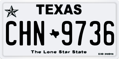TX license plate CHN9736