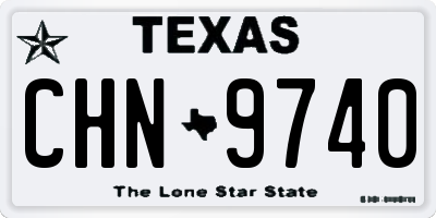 TX license plate CHN9740