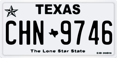 TX license plate CHN9746