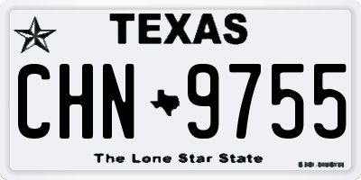TX license plate CHN9755