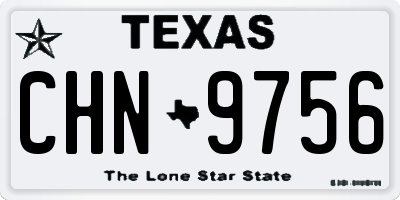 TX license plate CHN9756
