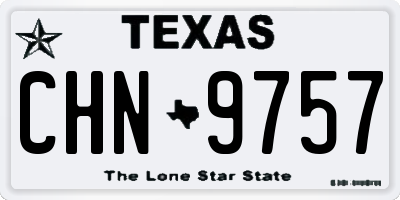 TX license plate CHN9757