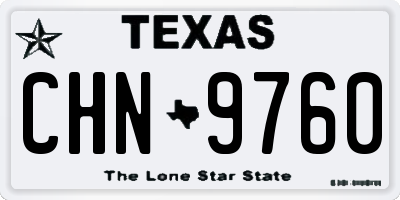 TX license plate CHN9760