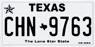 TX license plate CHN9763
