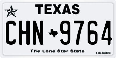 TX license plate CHN9764