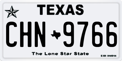 TX license plate CHN9766
