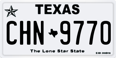 TX license plate CHN9770