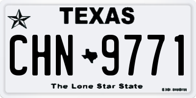 TX license plate CHN9771