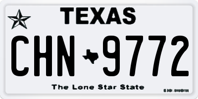 TX license plate CHN9772