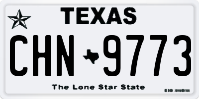 TX license plate CHN9773