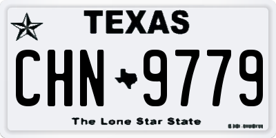 TX license plate CHN9779