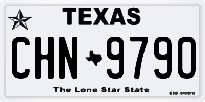 TX license plate CHN9790